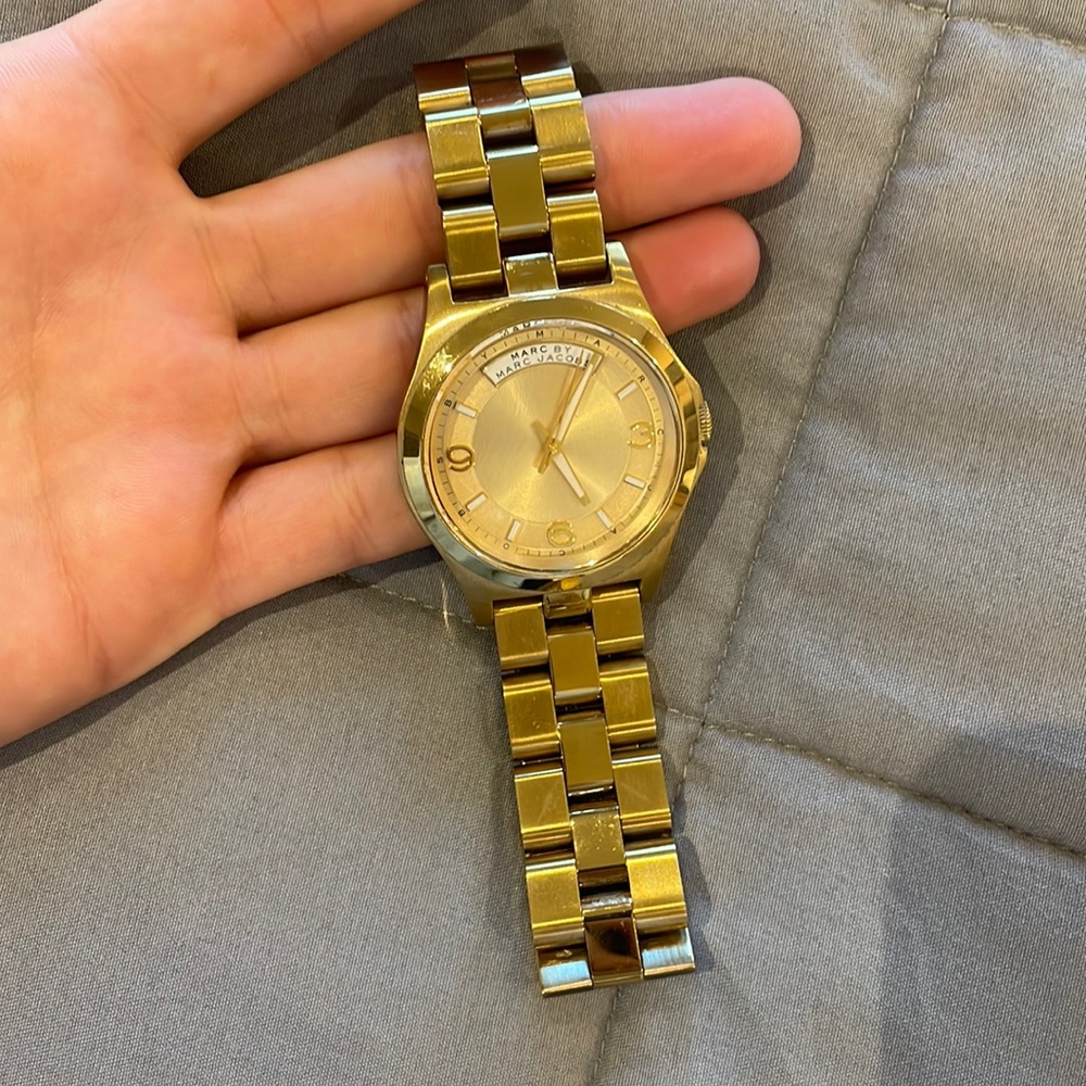 Gold Marc Jacobs watch